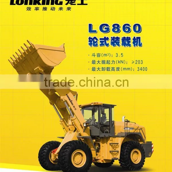 6ton Lonking New Wheel Loader LG860