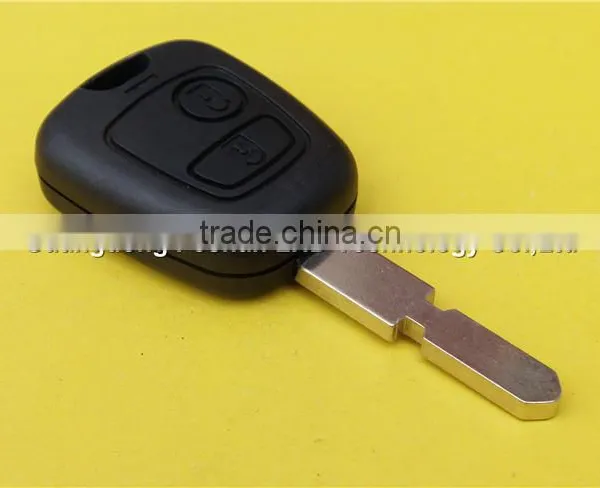Key Car no Logo Remote 2 Button Key Cover Shell Blank Peugeot 406 Key Fob photo-4
