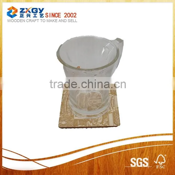 Promotional Adverstising Table mat Cork Coaster Wooden Coaster