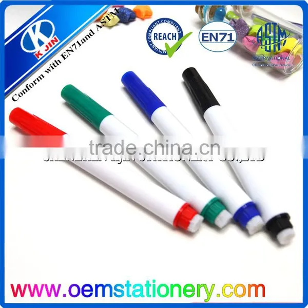 Promotional Custom Good Quality Refillable Whiteboard Markers With Mini Eraser Btush photo-4