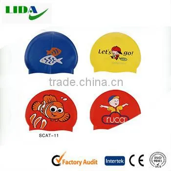 Kids Swim Cap Swimming Cap,Waterproof Silicone Swimming Caps photo-4