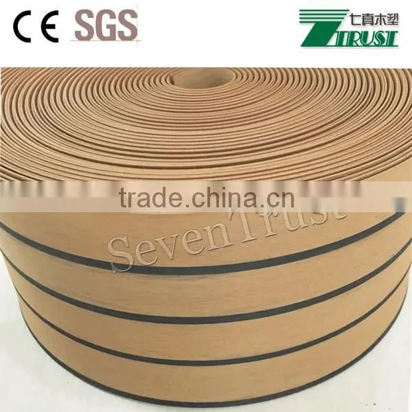 PVC Flooring Roll Synthetic Marine Decking Teak Decking photo-4