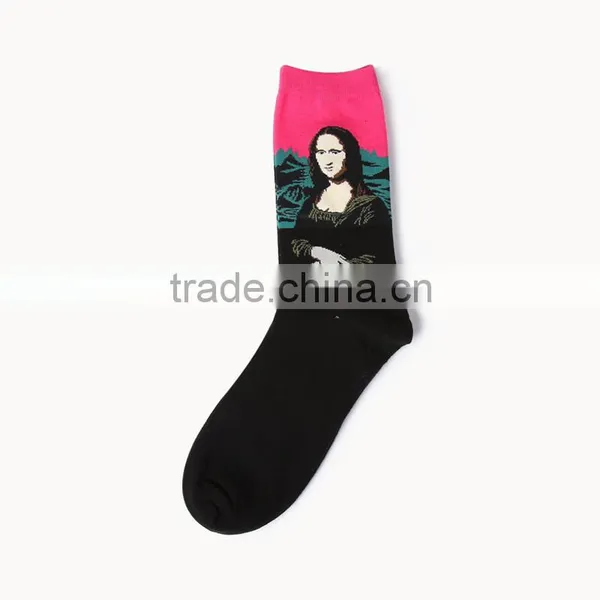 Painting Art Men Women Socks Funny Novelty Starry Night Vintage Retro Socks photo-4