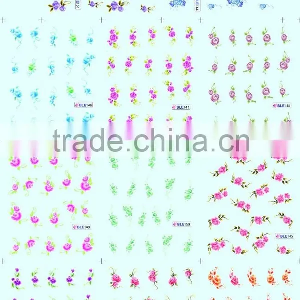Most Popular Cheap Water Transfer Printing BLE Nail Sticker for Sale 2015 photo-2