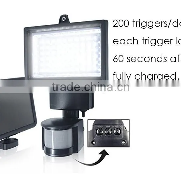 Outdoor Garden Solar Powered 60 Bright White SMD LEDs Motion Sensor Security Flood Light photo-2