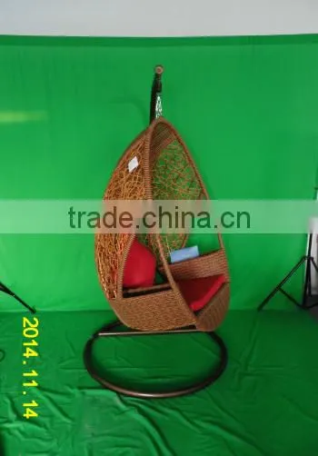 0503balcony Garden Elegant Comfortable Rattan Hanging Swing Egg Chair YPS080 photo-4