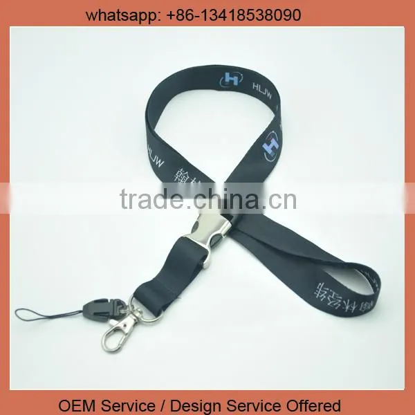 Custom Logo Cheap Satin Polyester Heat Transfer Printed Lanyard String