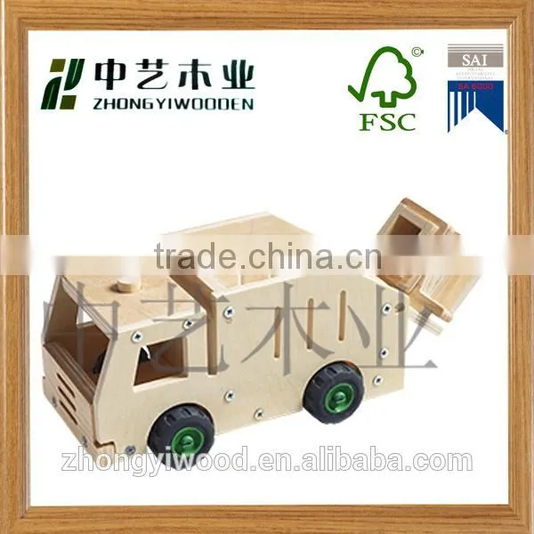 High Quality Home Decor DIY Wooden Car photo-3