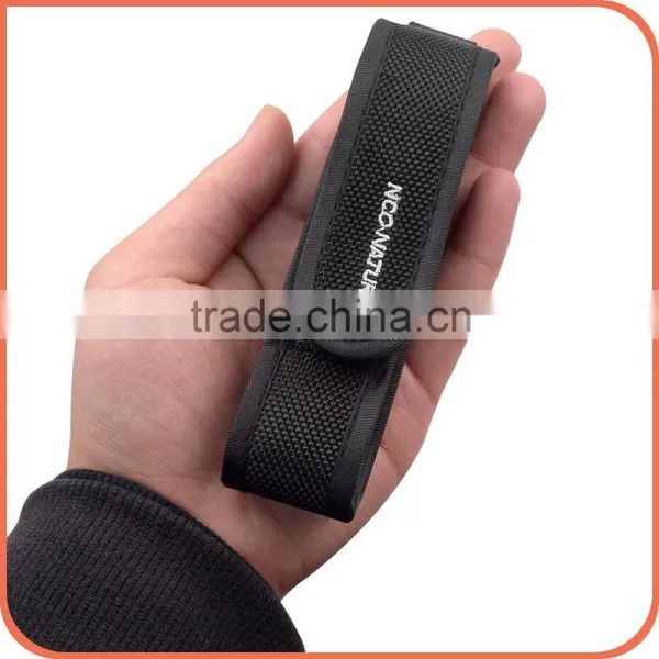 Flashlight Carry Holster for Multi Tools Nylon Meterial Pouch for 16340 AA CR123 18650 LED Torch photo-3