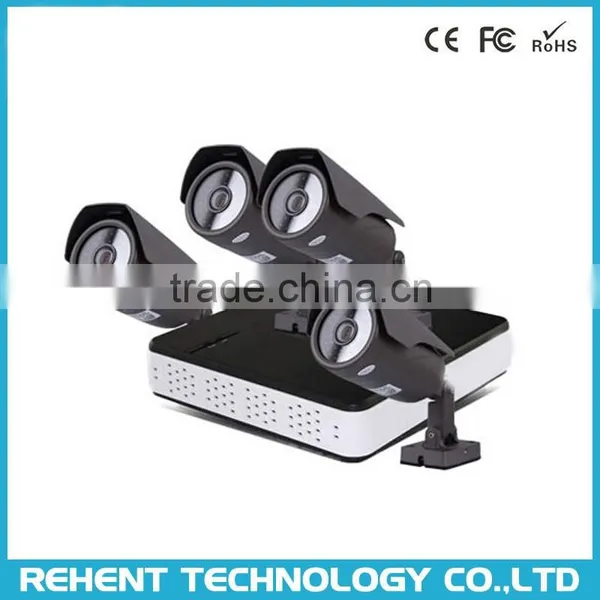 Security Network 720P POE IP Camera Mini HDMI CCTV System 4 Channel NVR Recording Surveillance Kit