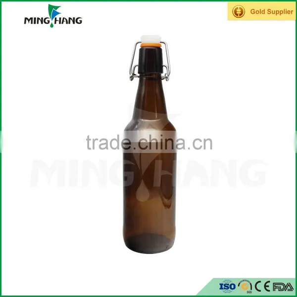 500ml Amber Beer Glass Bottle ,swing Glass Bottle photo-5