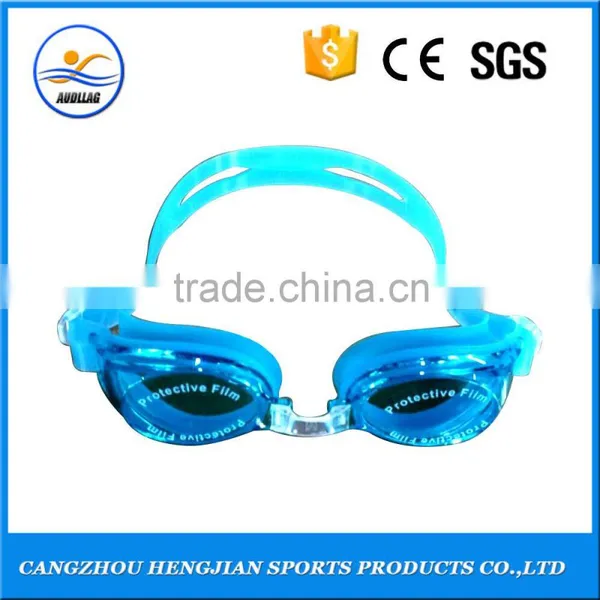 Good Price Silicone Green Swimming Goggles for Children