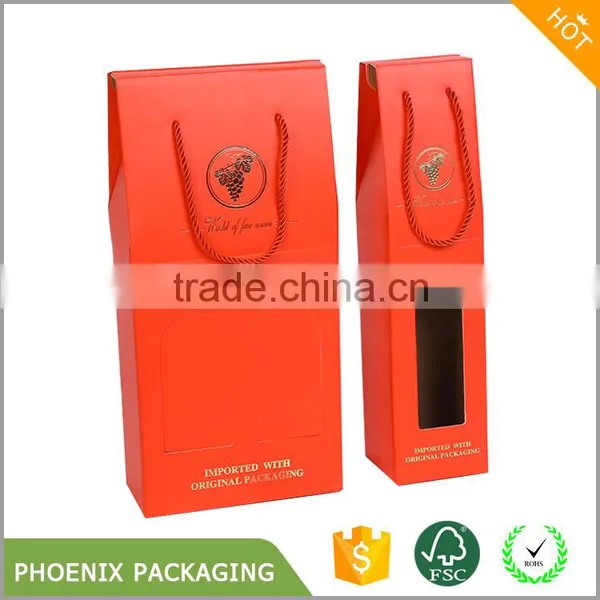 Cheap 2 Wine Champagne Bottle Carriers Gift Packaging Box