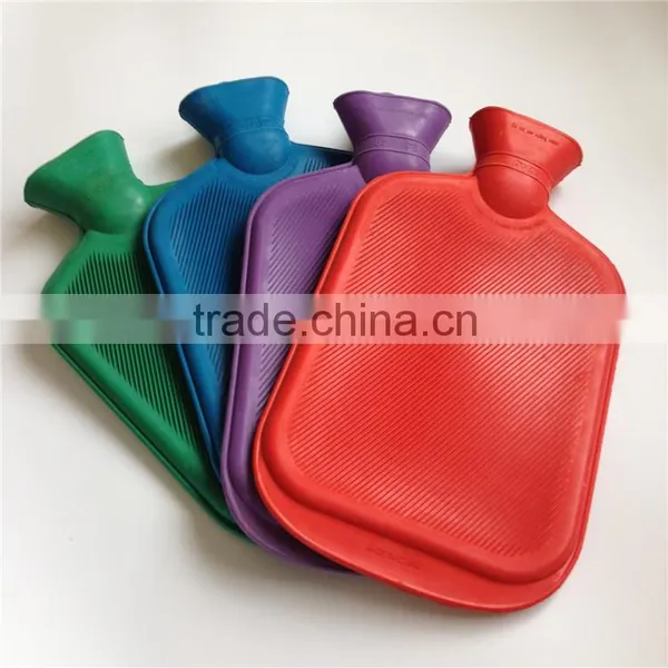 2016 New Products Natural Rubber Hot Water Bottle 2L