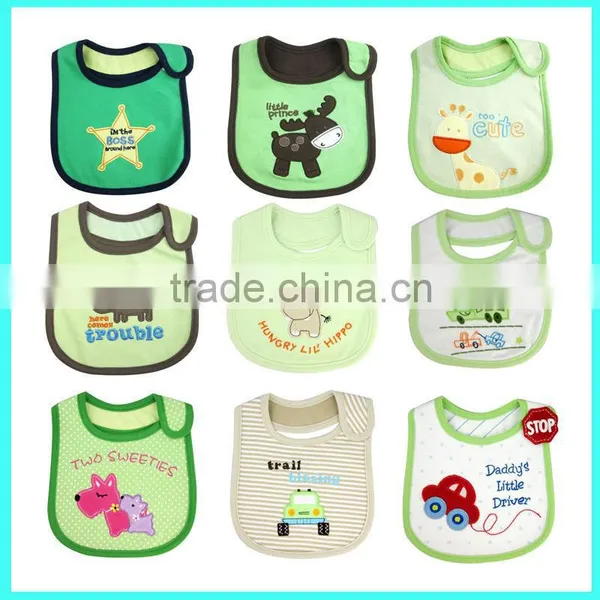 Hot Selling 100% Cotton 3 Layors Waterproof Comfortable Baby Bib, Baby Drool Bib Manufacturer photo-5