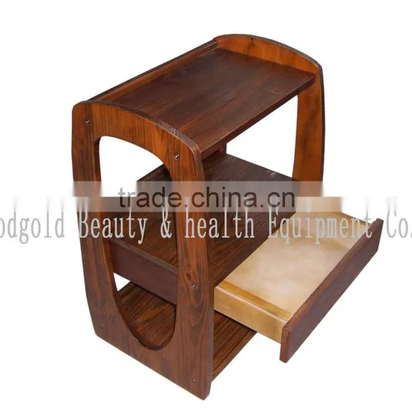 2016 Christmas Hot Sale Wooden Mobile Beauty Trolley photo-2
