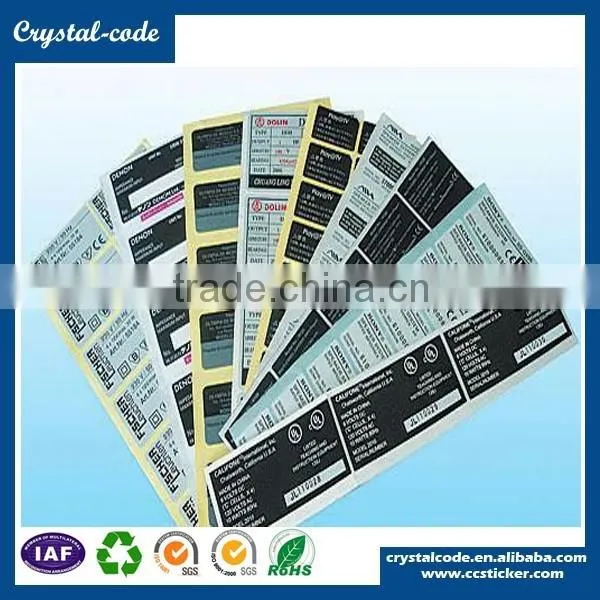 Personalized Cheap Permanent Transparent Non Spillable Battery Label photo-3