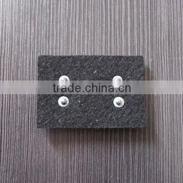 Black Debossed Leather Label With Metal Label For Garment Quality Choice photo-4