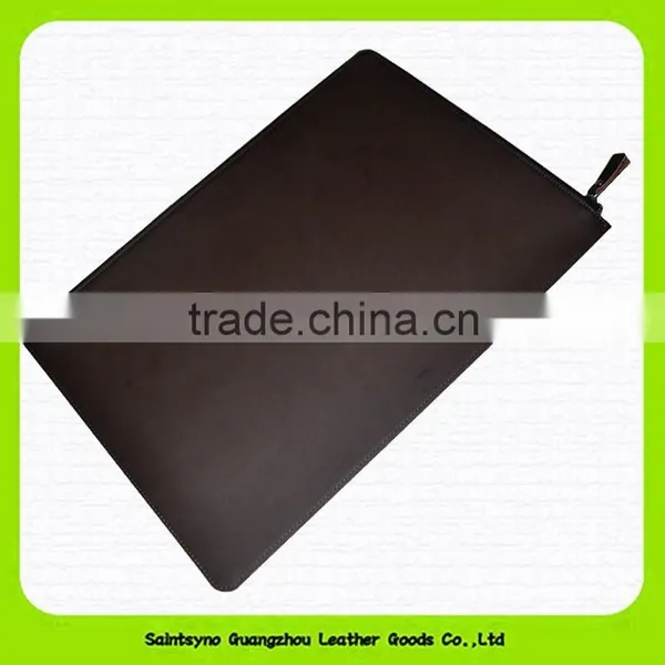 15034 Genuine Leather Tablet Bag With Zipper Closure photo-3
