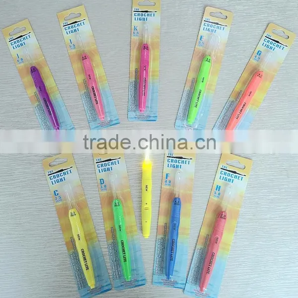 New Crochet Lite Crochet Hooks Full Set Sizes C Through K With LED Light photo-4