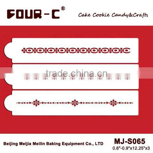 Marquetry Side Stencil Set, Cake Side Design,classic Cake Side Decoration