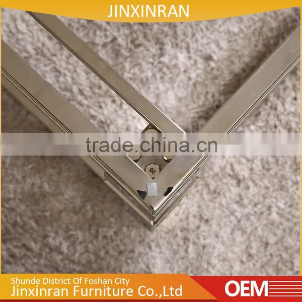 Foshan Cheap Furniture Chrome Metal Wooden Tea Table Design photo-4