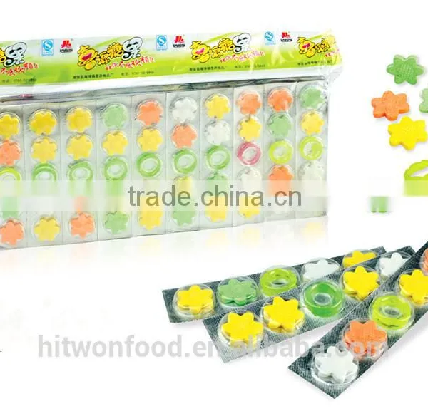 Hitwon Flower Candy Pressed With Toy Ring Tablet Candy
