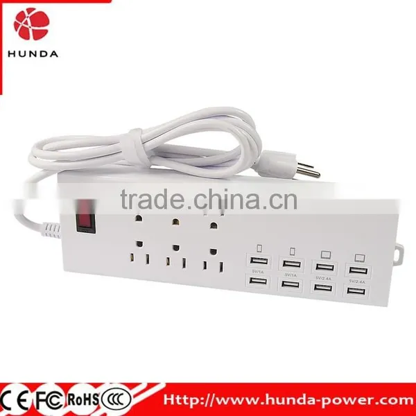 6-Outlet Power Strip 1625W/125V/13A 1.8M Power Cord Surge Protector With 6 USB Charging Ports (5V/2.4A*4 and 5V/1A*2) for Home photo-2