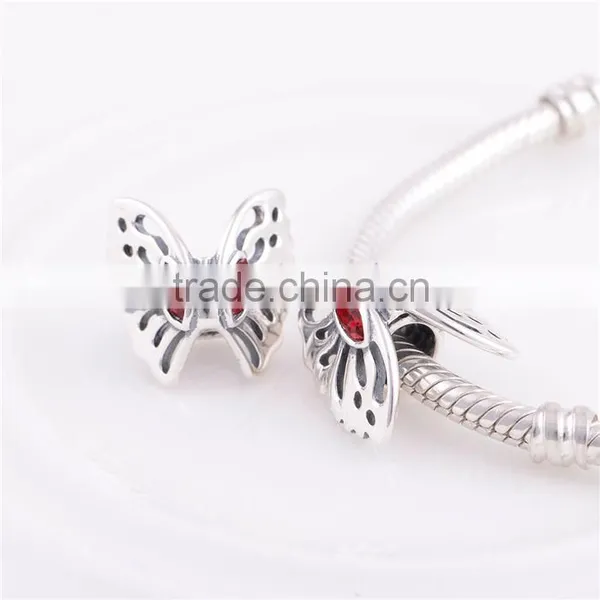 Latest Design Beads Necklace Butterfly Charms Fit Bracelet Jewellery photo-4