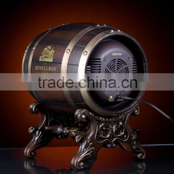5L Mini Electric Wooden Barrel Wine Cabinet photo-2