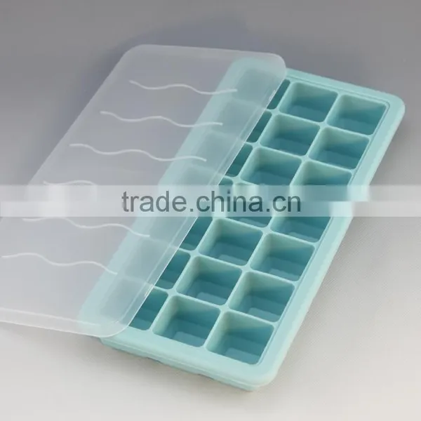21 Squares Creative Cool Ice Cube Freeze Mold Maker Making Tray Silicone Ice Cube Tray photo-2