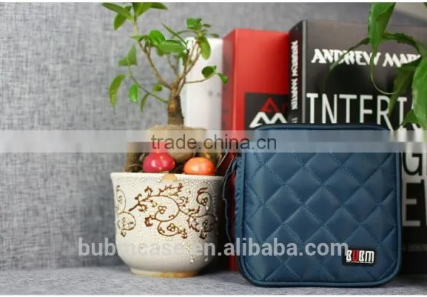 Blue 32 Capacity 230D Space Twill PVC Fabric DVD Case CD Holder Personalized cd Case Multi Disc Dvd Cases photo-4