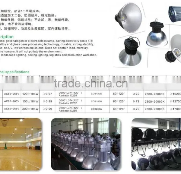 Acrylic Led High Bay Light 160 Degree Beam Led 150 Watt HighBay With Reflector photo-3