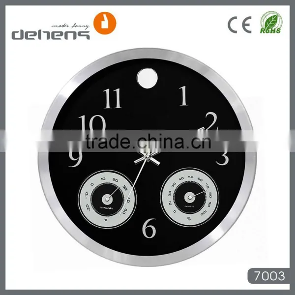 12 Inch Wall Clock With Temperature and Humidity photo-2