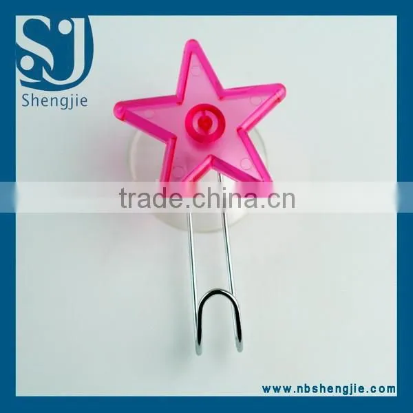 Trade Assurance Factory Directly Price Set Strong Transparent Star Shape Heart Shape Sucker Wall Hooks Hanger
