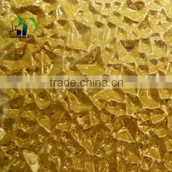 Decorative Patterned Glass Panels Modern Glass Paintings Diamond Embossed Glass photo-6