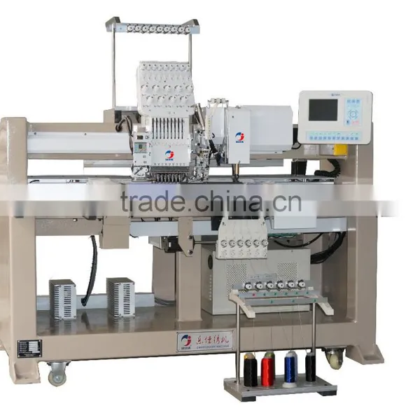Single Head Chenille Towel Chain Stitch / Cording Coiling / Twin Sequins Computerized Embroidery Machine