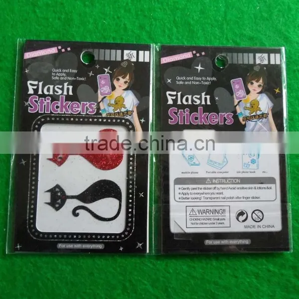 2015 Flash Cartoon Iphone Rhinestone Sticker photo-2