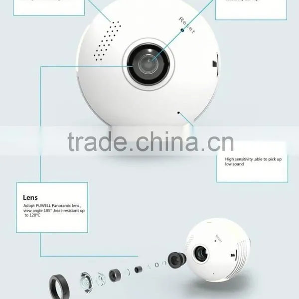 WiFi Fisheye Cloud Smart Bulb Mini Wifi Camera 720p photo-3