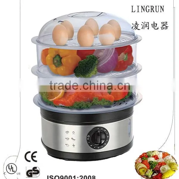 Stainless Steel 3 Tier Electric Food Steamer