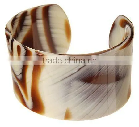 Cellulose Acetate Handmade Tortoise Shell Cuff Bracelet photo-2