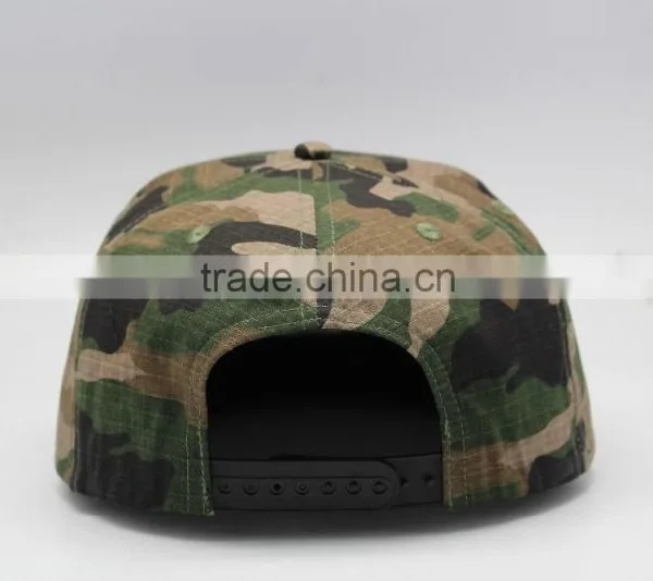 3D Embroidery Logo Camo Snap Back Hip Hop Trucker Hat photo-4