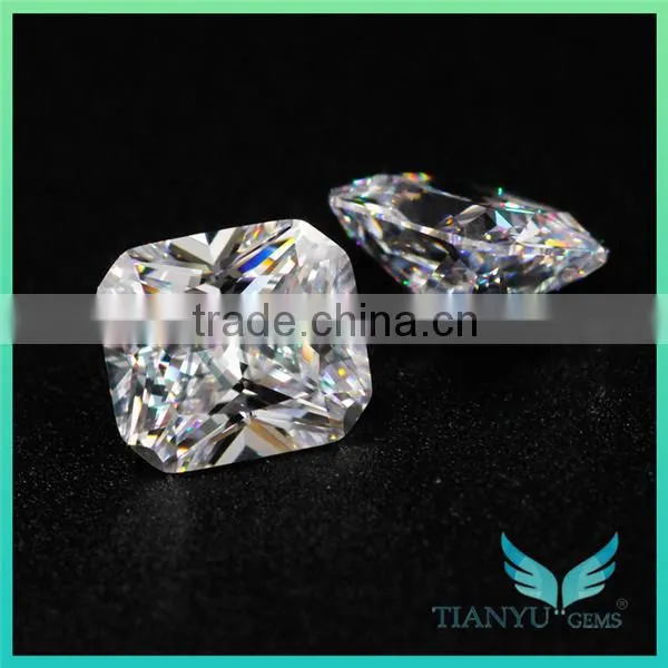 Wholesale Loose Synthetic CZ Stone 8*10 White Heat Octagon Cubic Zircon Price photo-4