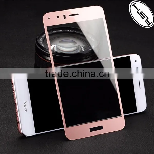 HUYSHE Cell Phone Accessories Tempered Glass Anti-broken Screen 2.5D Full Cover Guard 0.3mm Protector for Huawei Honor V8 photo-3