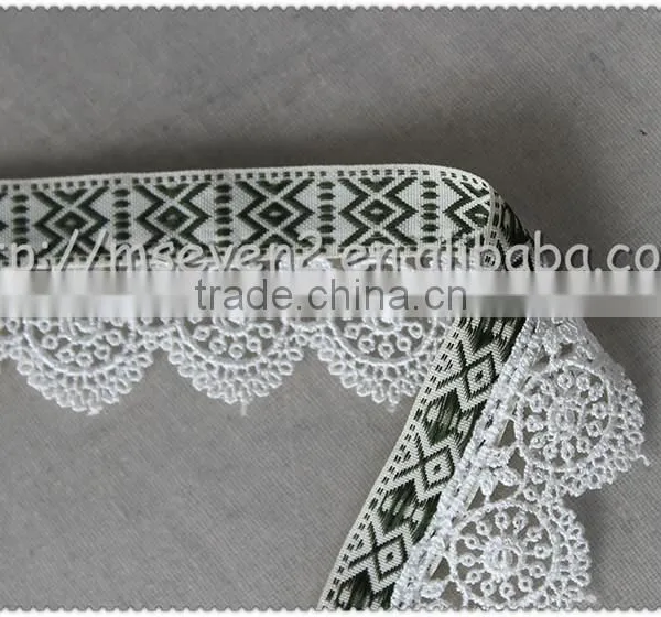 Fine Quality Multi Color Tassel Wholesale Jacquard Polyester Flower Fringe Trim photo-3