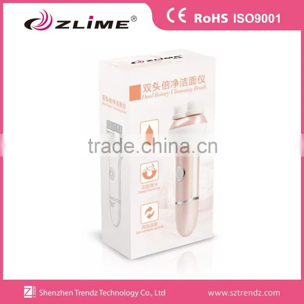 Portable Best Selling Waterproof Dual Rotary Cleansing Brush photo-6