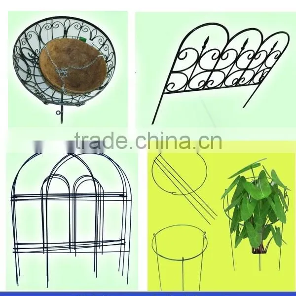 Dark Green Border Fencing Wire Garden Fence Path Support photo-4