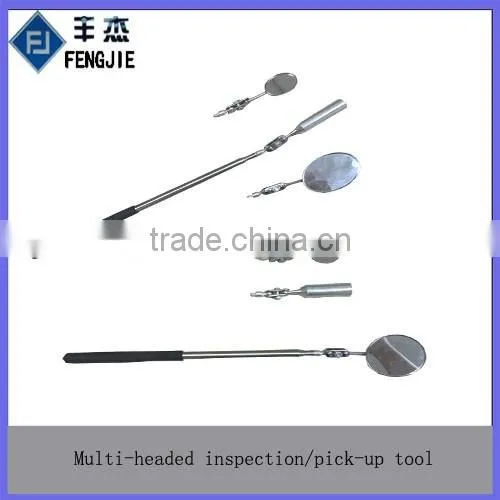 3-in-1 Telescopic Multi-headed Inspection Mirror/pick-up Tool photo-2