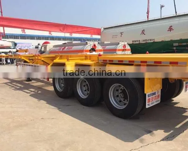 2016 China Frame 40ft/20ft Skeleton Container Semi Trailer for Sale photo-5