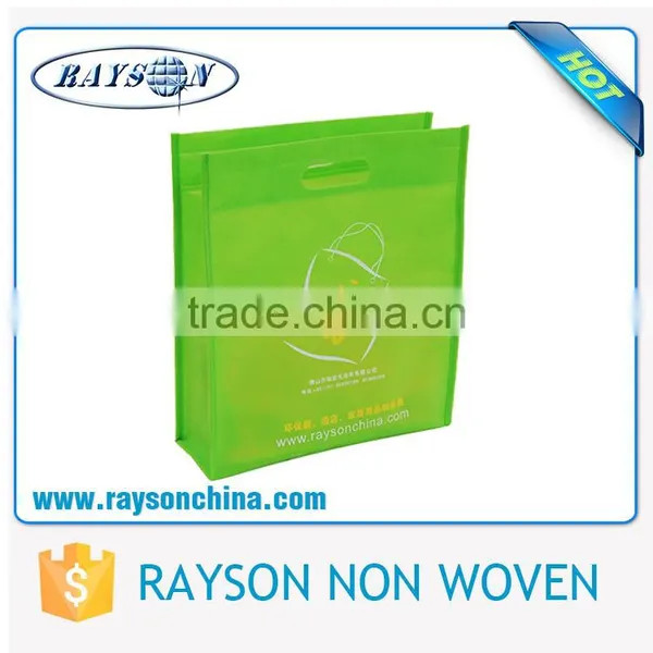 Thermocompression Printing Plain Top Handle Non Woven D Die Cut Bag photo-3